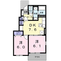 ヒッコリー　リッジ弐番館の物件間取画像